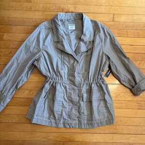NWT Old Navy Long Field Surplus Jacket in Khaki, 100% Cotton | Women’s Plus XXL